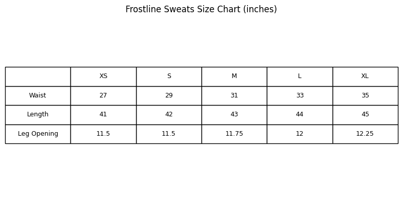 Grey Frostline Sweats (Preorder)