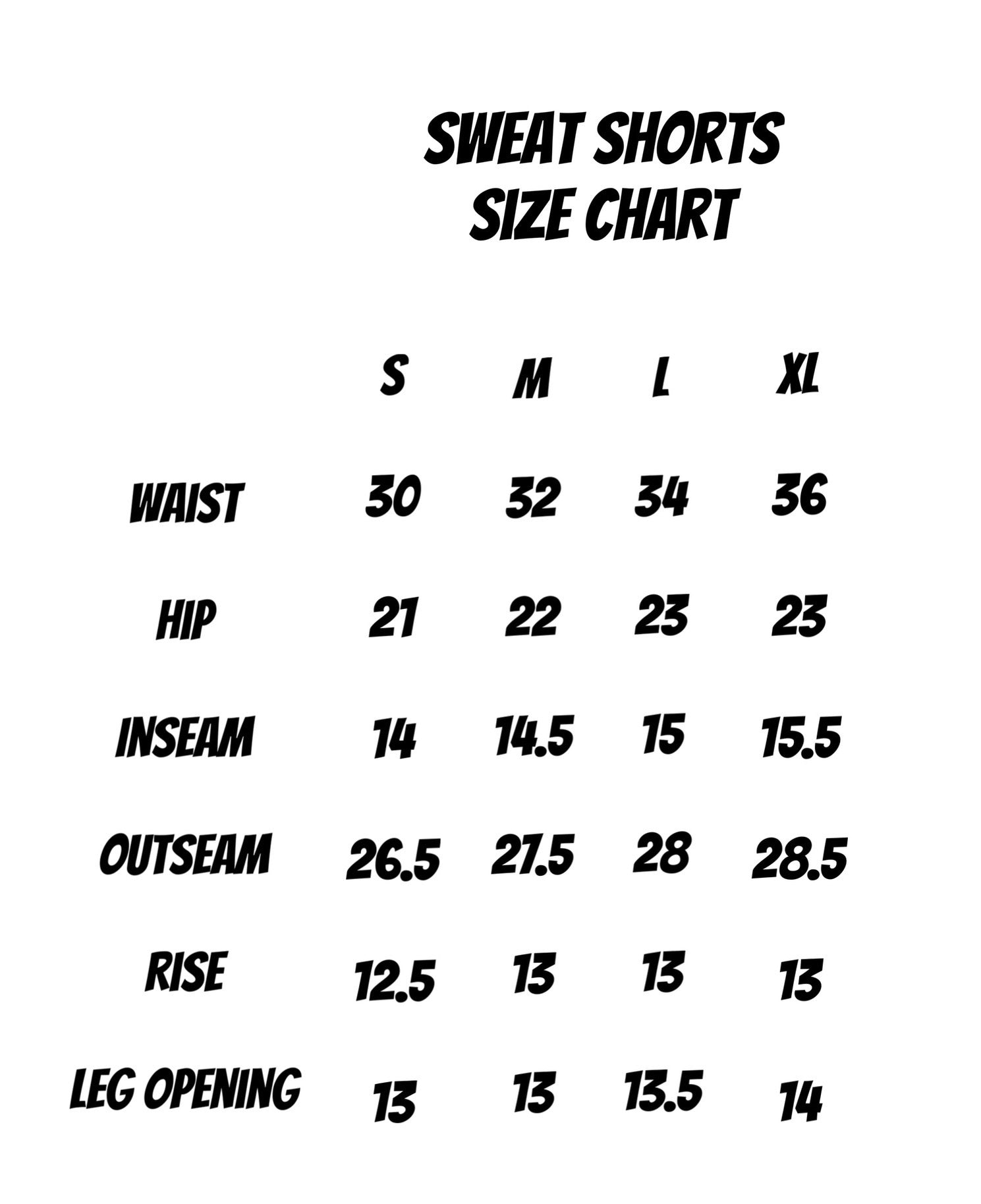 Vanir 'Every day' Sweat Shorts (PREMADE)